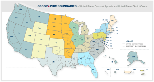 court map